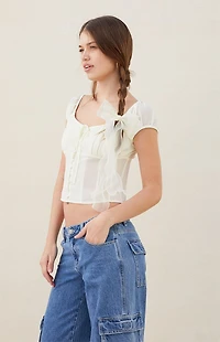 Beverly and Beck Sofia Chiffon Top