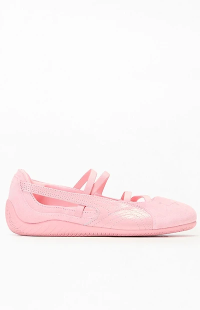 Puma Women's Pink Speedcat Ballet Python Sneakers