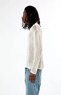 Pacsun Sunset Open Knit Crew Neck Sweater