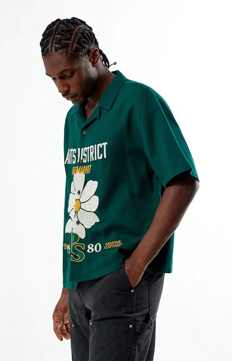 Pacsun Arts District Flea Market Resort Oversized Camp Shirt