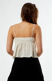 Your Favorite Vivienne Embroidered Plaid Tank Top