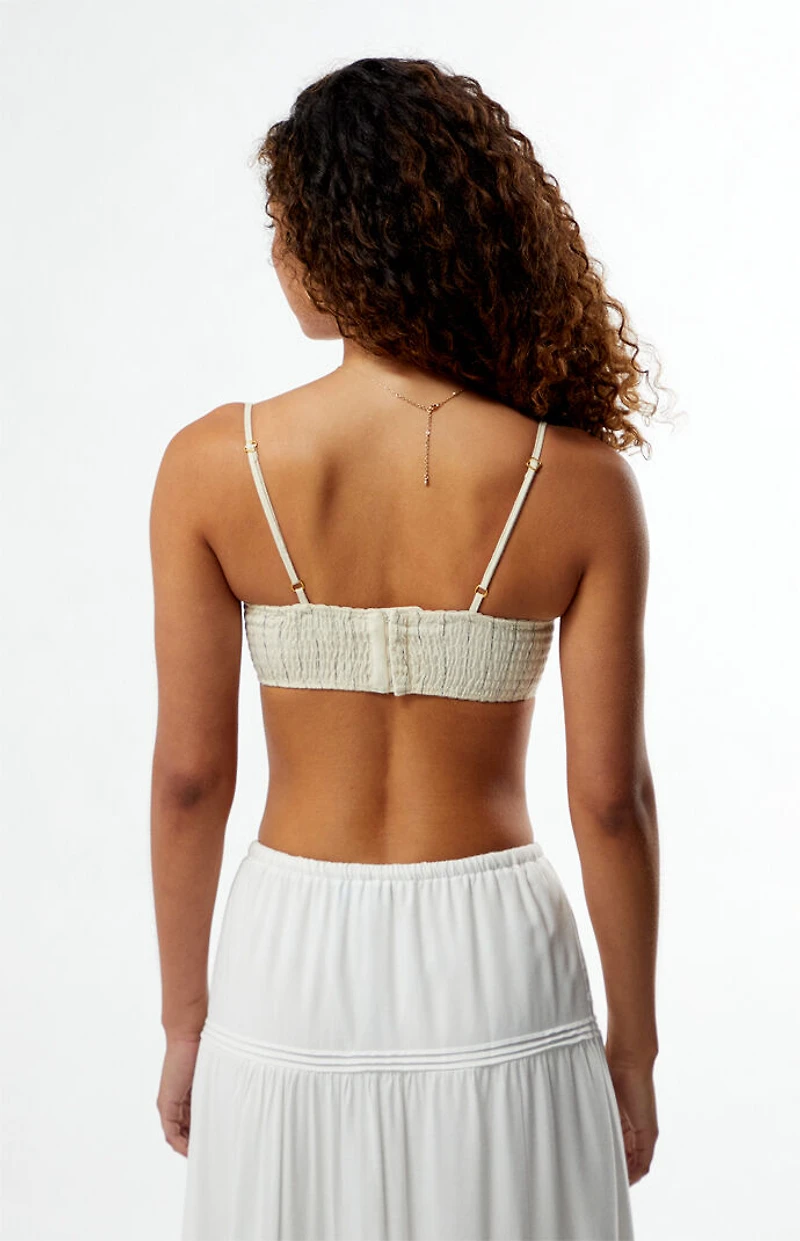 WEWOREWHAT Linen Underwire Bralette