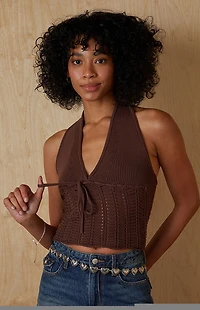 Your Favorite Kelli Knit Halter Top