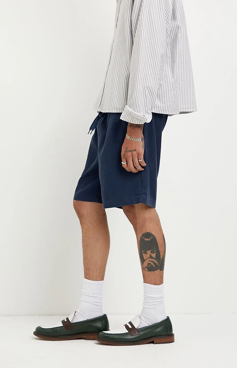 Pacsun NY Embroidered Russel Volley Shorts