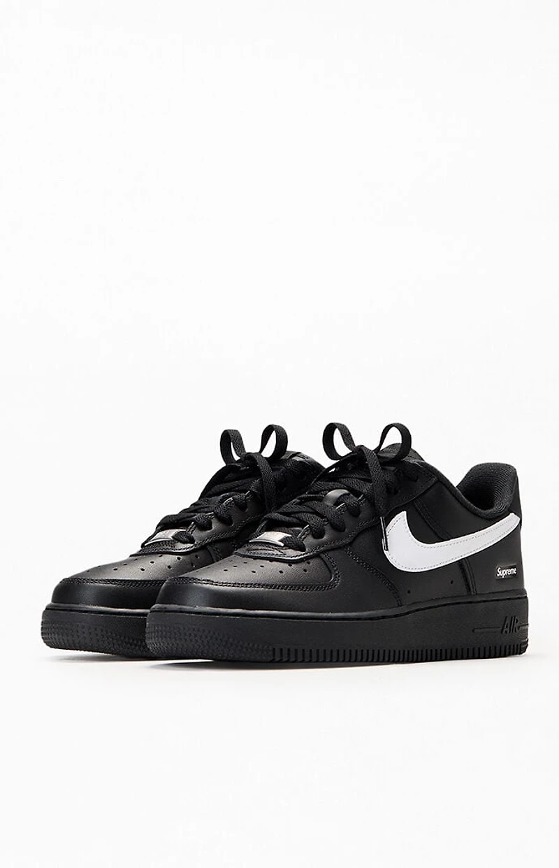 Nike x Supreme Black & White Air Force Shoes