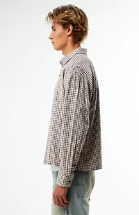 Pacsun Plaid Cropped Flannel Shirt