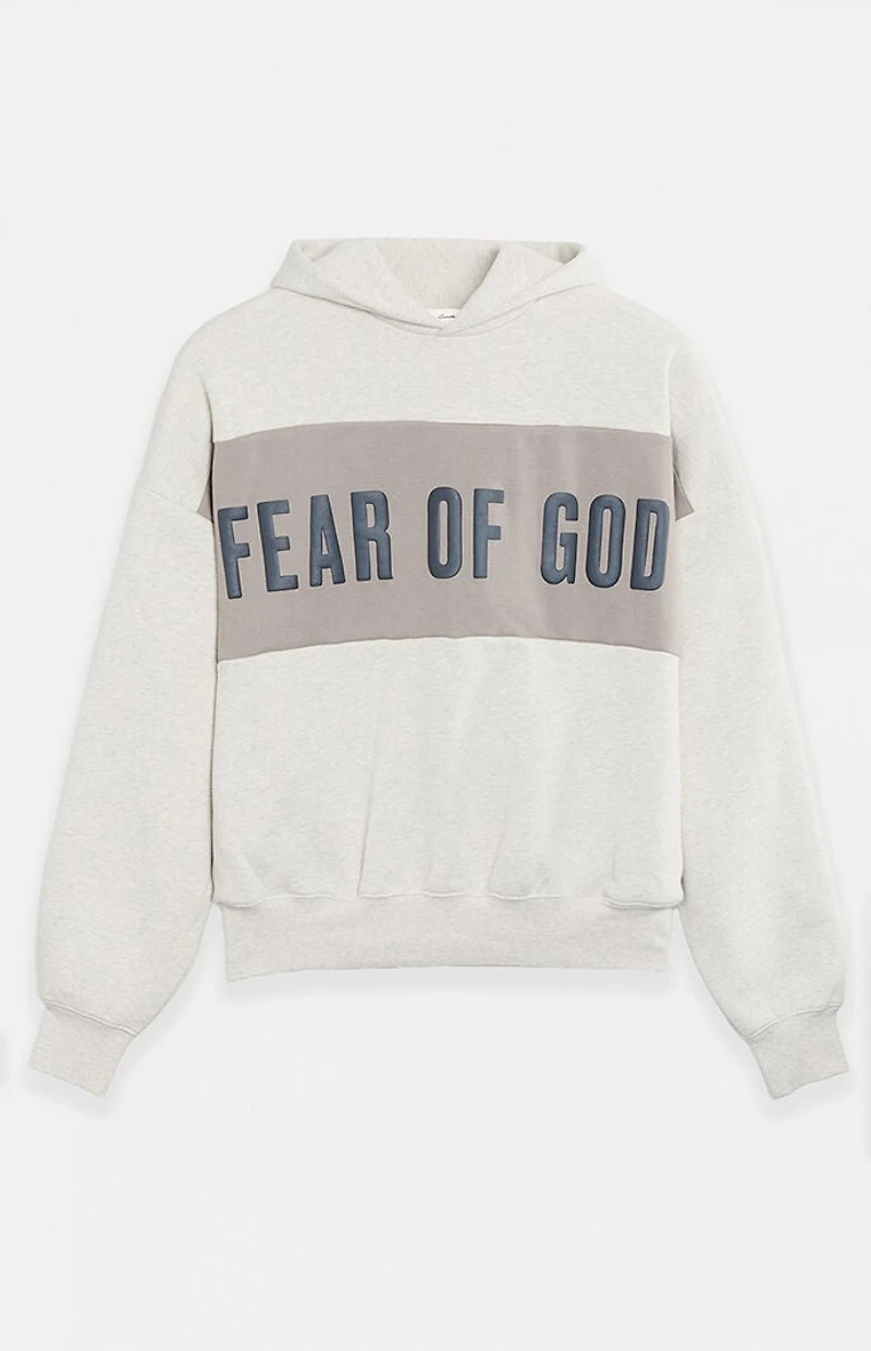 Fear of God ESSENTIALS Vanilla Paneled Cropped Relaxed Hoodie