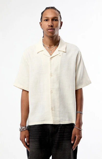 Pacsun Cream Dean Camp Shirt