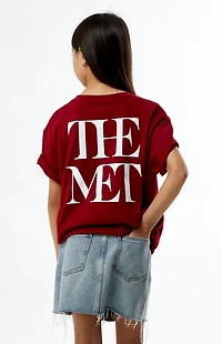 The Met x Pacsun Kids Burgundy Curatorial T-Shirt