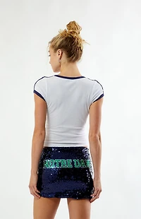 HYPE & VICE Notre Dame Sequin Mini Skirt
