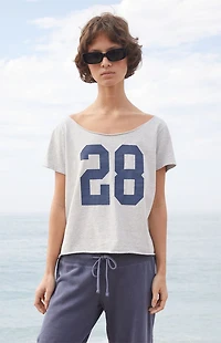 John Galt Light Gray 28 Robyn Off-The-Shoulder Top