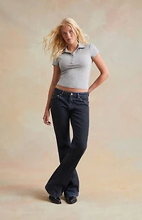 RARE DNM EDIT Dark Blue Low Rise Bootcut Jeans