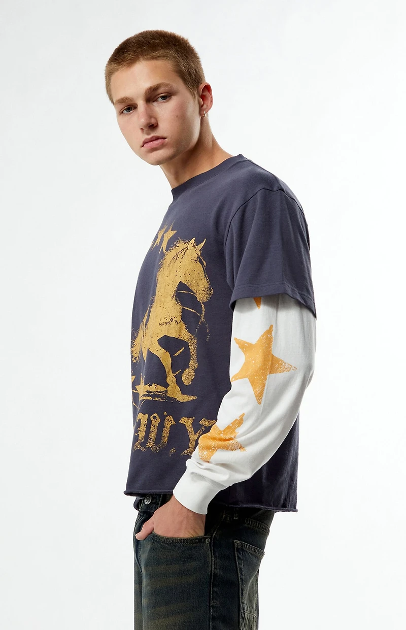 Pacsun Jackson Hole 2fer Long Sleeve T-Shirt