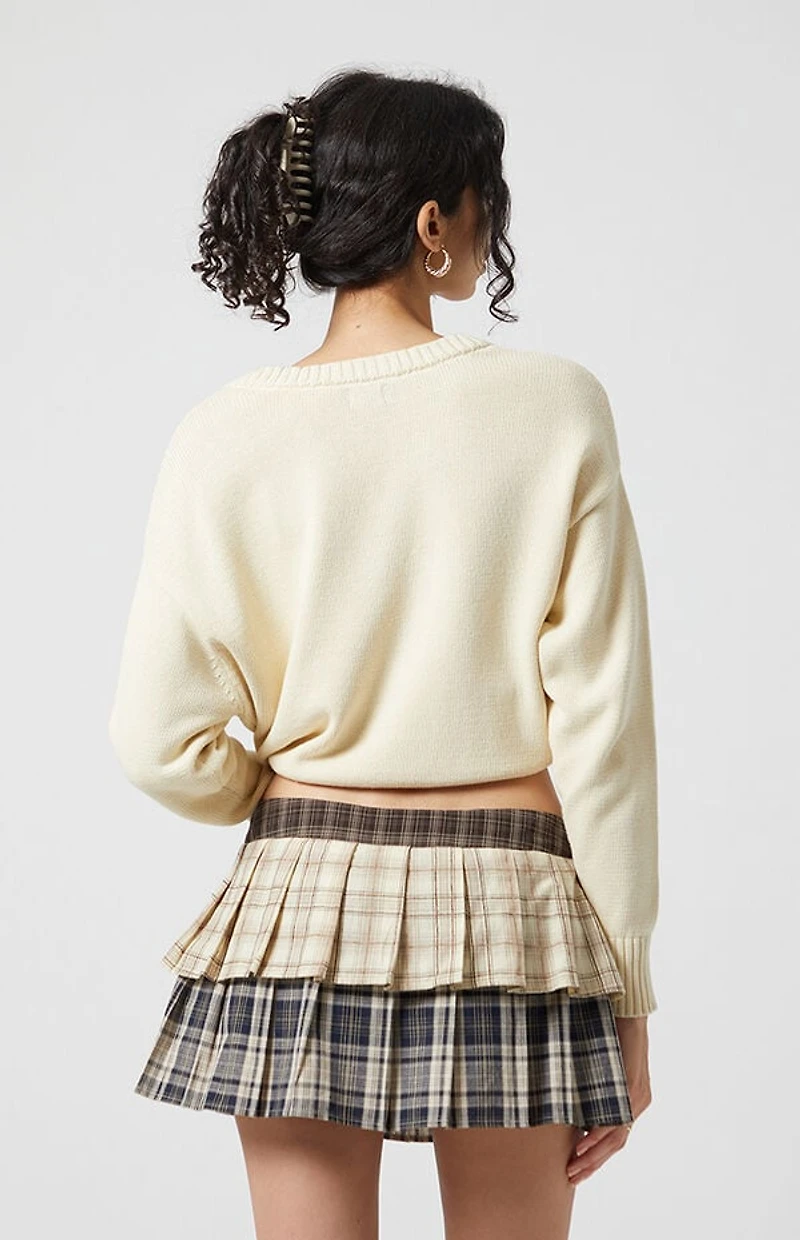 Beverly and Beck Multi Plaid Mini Skort