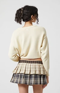 Beverly and Beck Multi Plaid Mini Skort