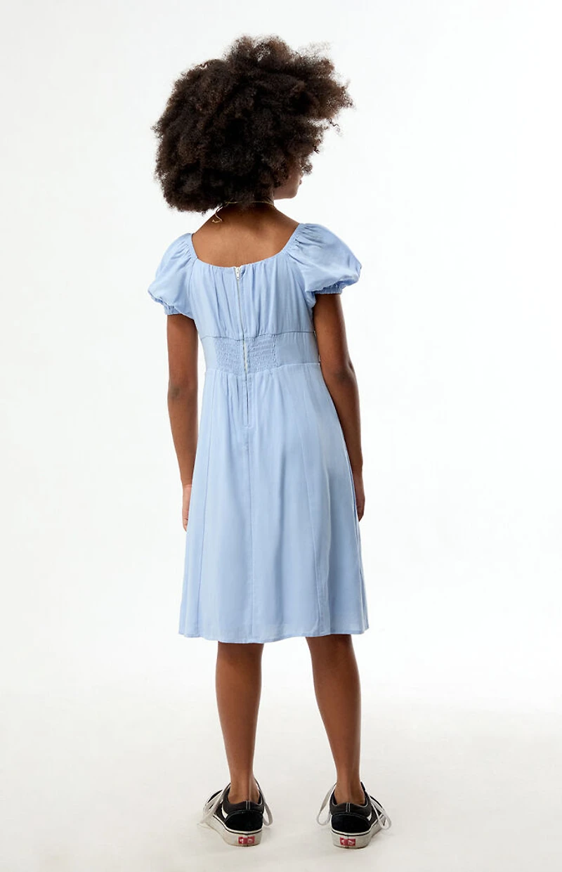 Pacsun Kids Blue Short Sleeve Dress