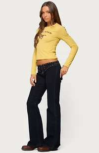 Edikted Lone Star Long Sleeve T-Shirt