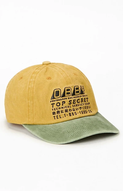 Obey Pigment Top Secret 6 Panel Strapback Hat