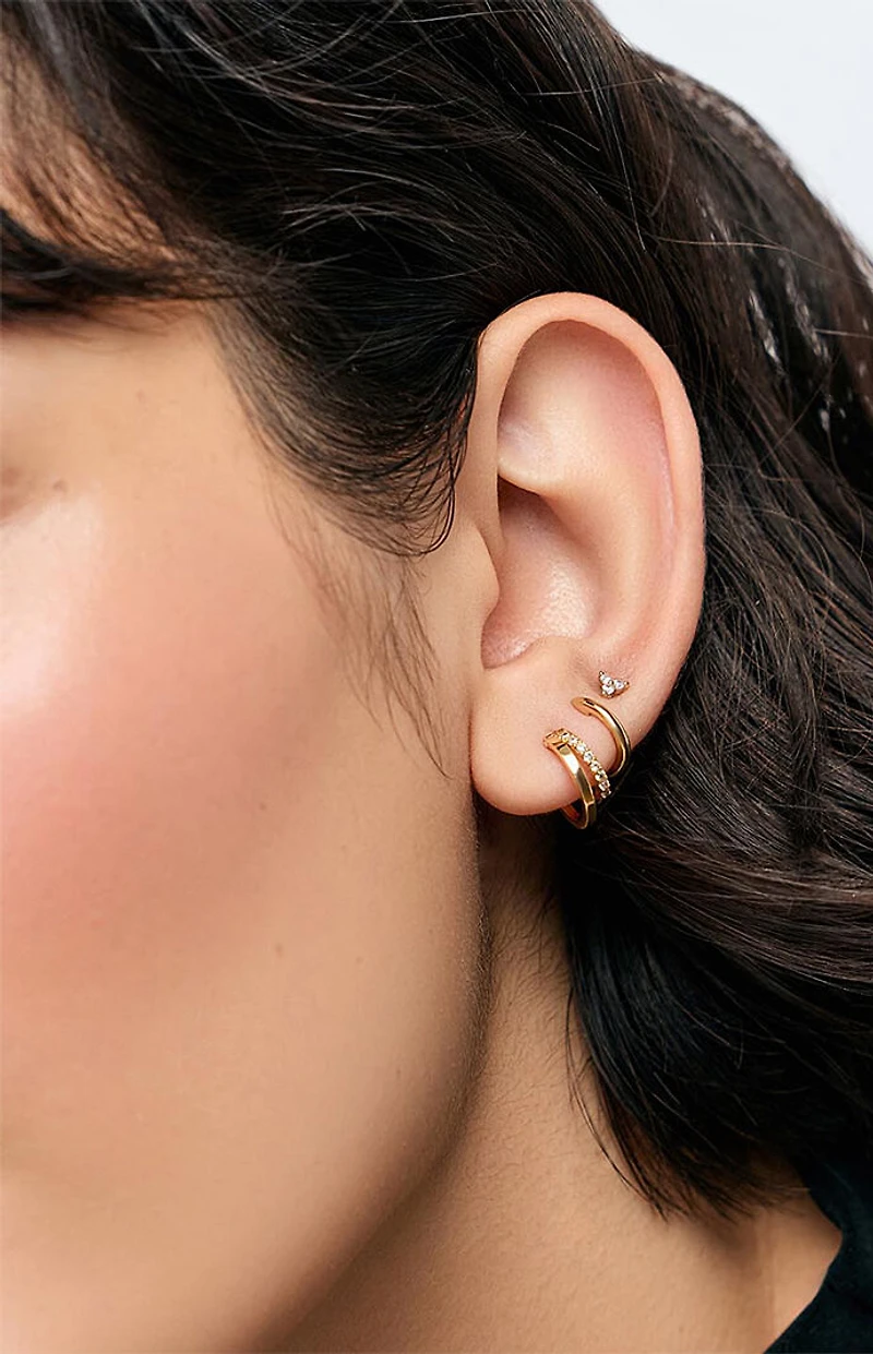 Ana Luisa Toda Mini Double Hoop Earrings