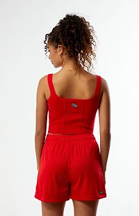 HYPE & VICE Georgia Bulldogs Knit Corset Top