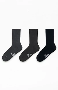 Pacsun 3 Pack Gray Crew Socks