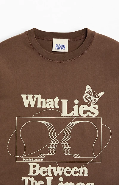 Pacsun What Lies Between The Lines T-Shirt
