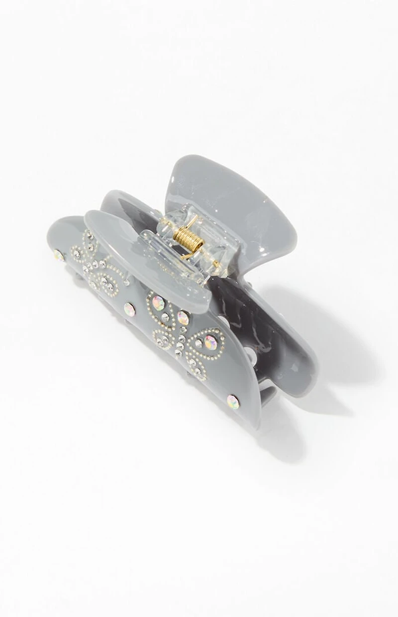 LA Hearts Butterfly Rhinestone Hair Claw Clip