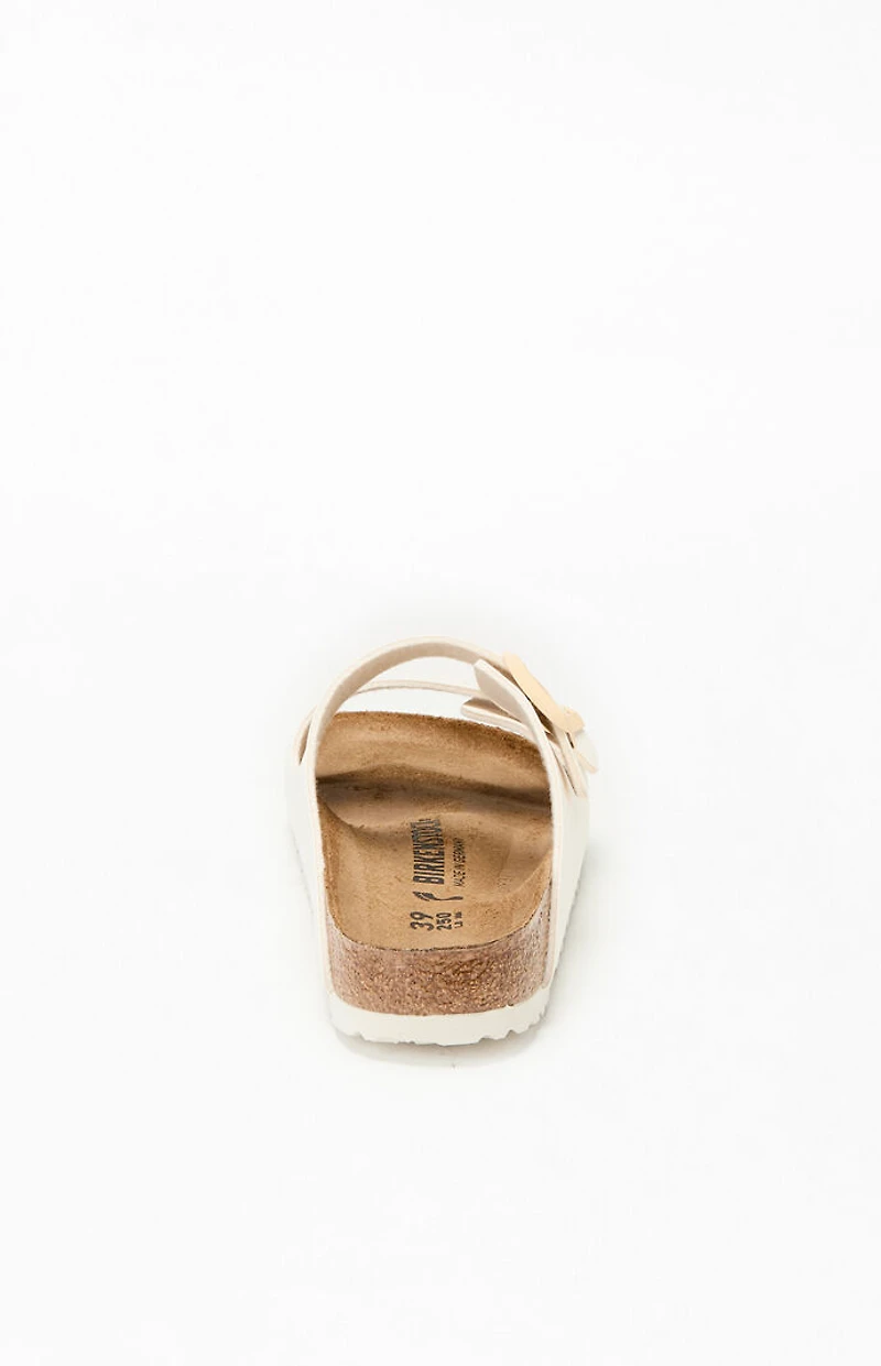 Birkenstock Women's Arizona Slide Sandal Cream