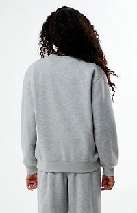 Pacsun Kids Pickleball Champions Heather Grey Crew Neck Sweatshirt