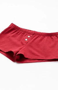 John Galt Red Brief Boyshorts