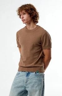 FIELD OF STUDY by Pacsun Taupe Crew Neck Sweater T-Shirt