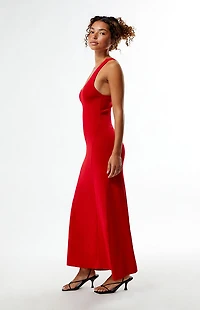 WEWOREWHAT Scoop Neck Midi Dress