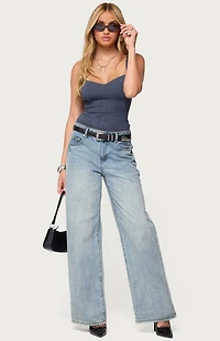 Edikted Katanya Lace Up Top