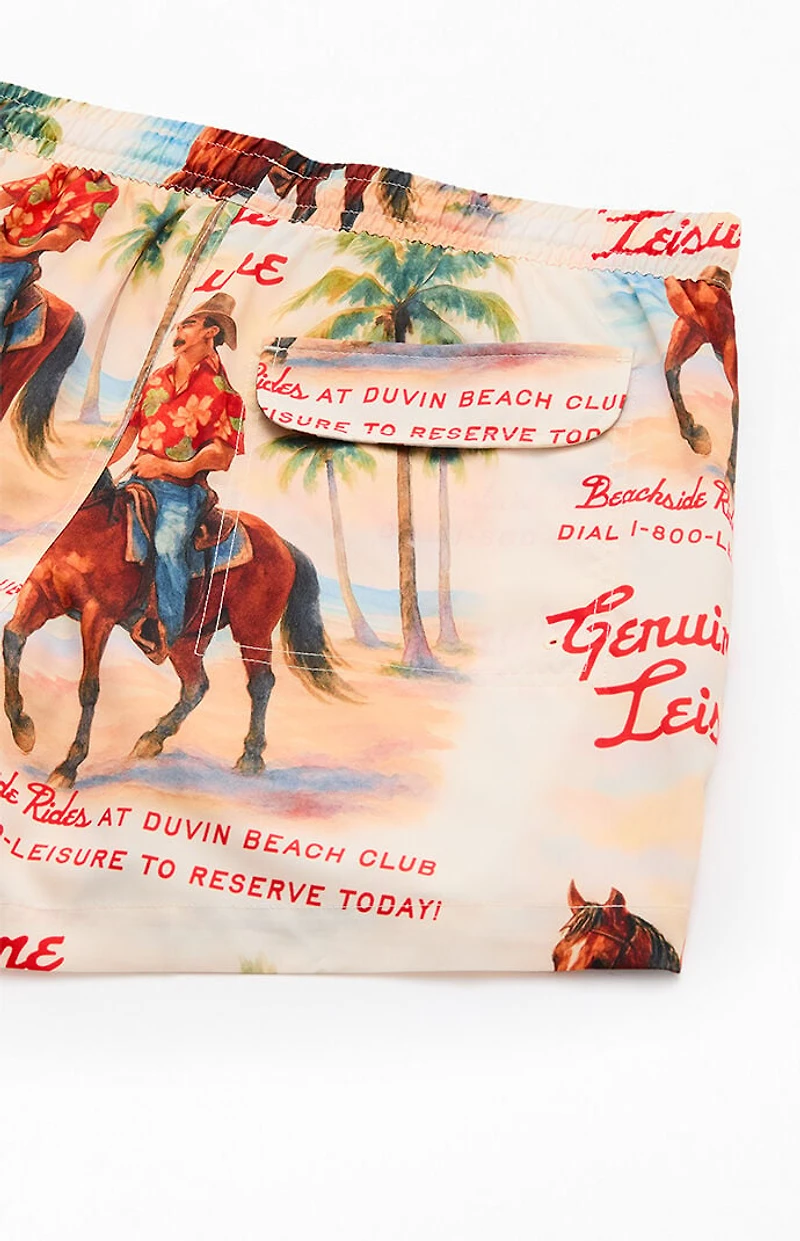 Duvin Design Beach Ranch 4.5" Swim Trunks