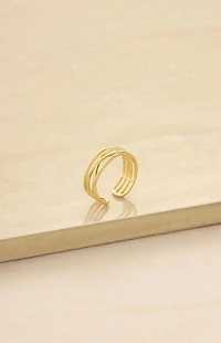 Ettika Easy Twists Gold Ring