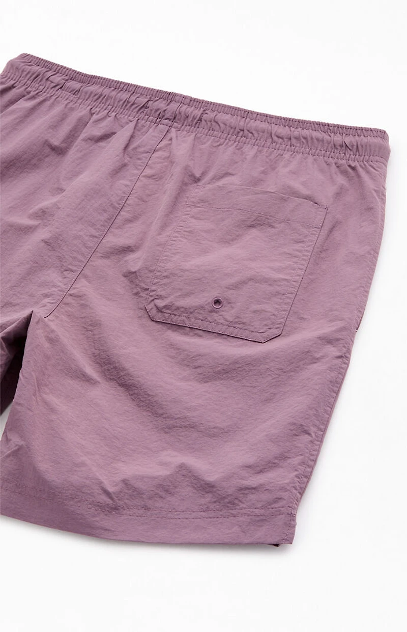 Pacsun Lavender Collegiate 6.5'' Swim Trunks