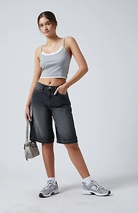 Pacsun Black Extreme Jorts