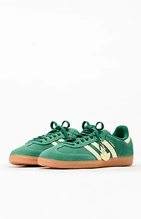 adidas White & Green Samba OG Shoes