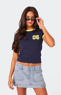 Edikted Kassidy Contrast T-Shirt