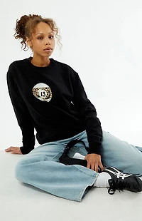 PS / LA Pool Ball Leopard Crew Neck Sweatshirt