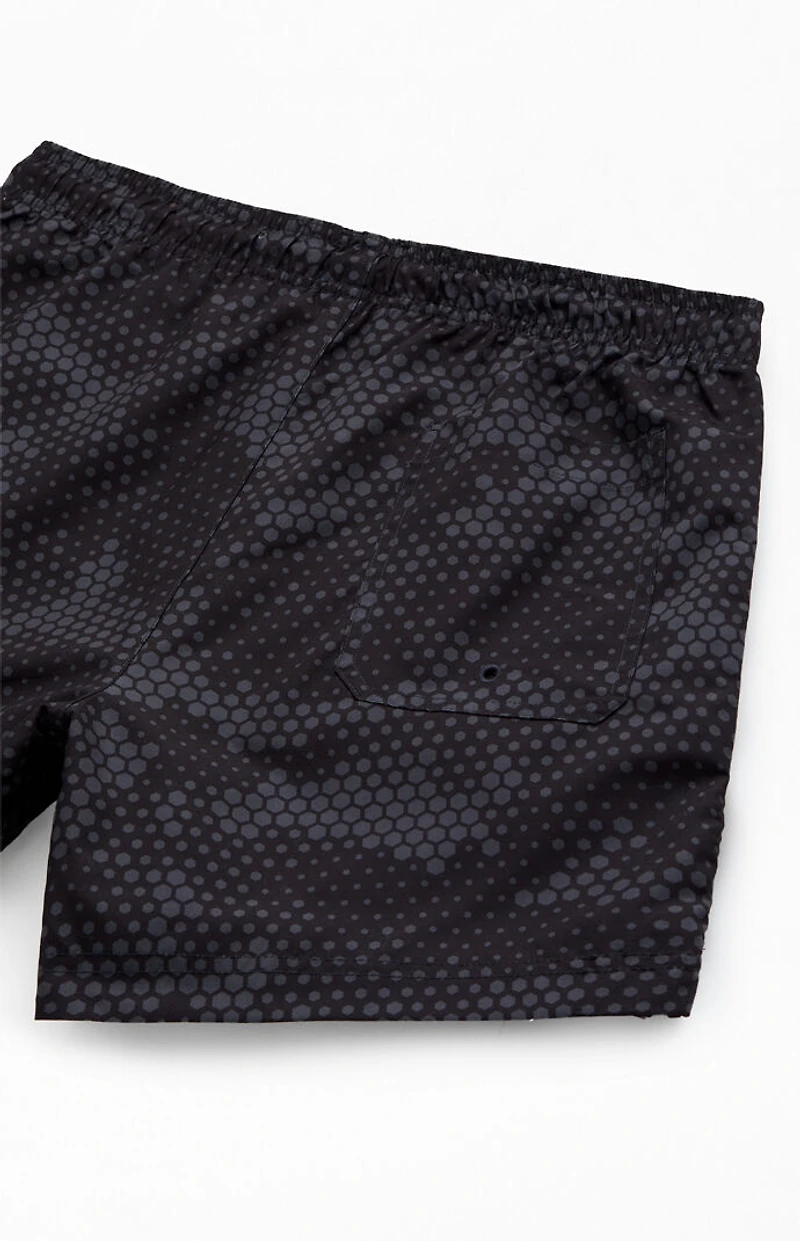 Pacsun Midnight Camo AOP 4.5'' Swim Trunks