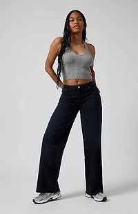 Pacsun Casey Low Rise Baggy Jeans Black