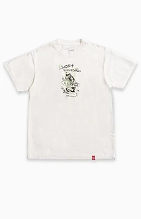 LOST White Ratty Boxy T-Shirt