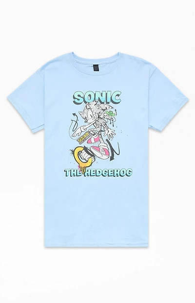 Kids Sonic The Hedgehog Graffiti T-Shirt