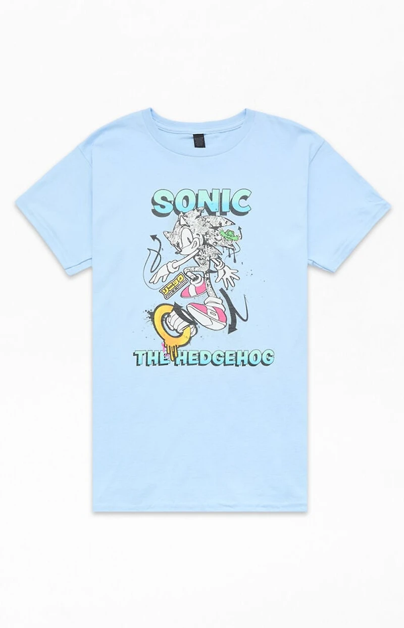 Kids Sonic The Hedgehog Graffiti T-Shirt