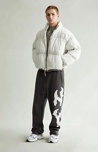 Pacsun NY Raw Applique Baggy Sweatpants