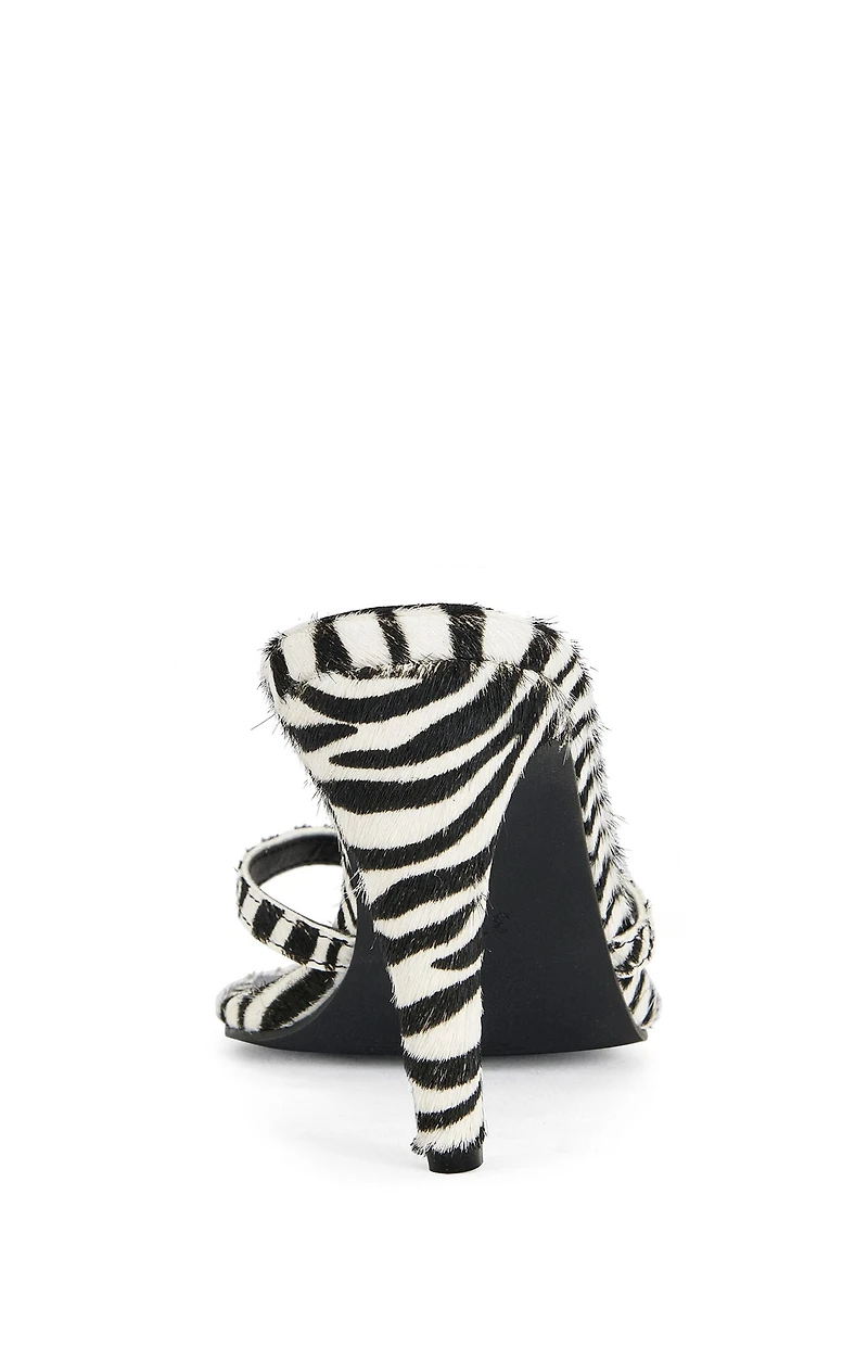 AZALEA WANG Women's Lewis Zebra Stilettos
