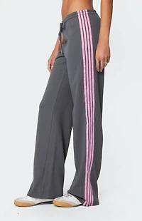 Edikted Averie Contrast Striped Sweatpants
