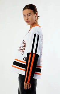WILD COLLECTIVE x NHL Anaheim Ducks Layered Long Sleeve Hockey Jersey