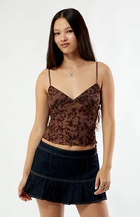 Your Favorite Ruffle Hem Denim Mini Skirt